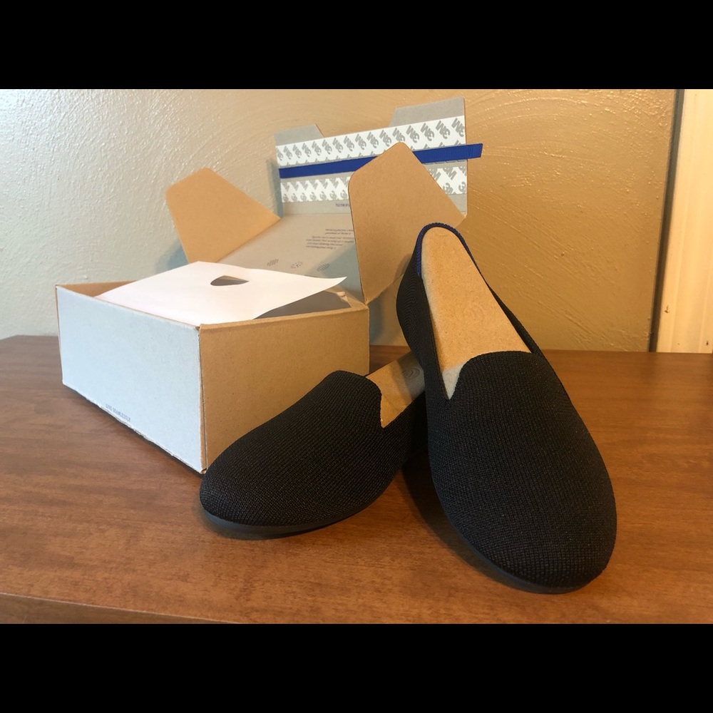 Rothy’s Black Loafers size 4 Kids NIB